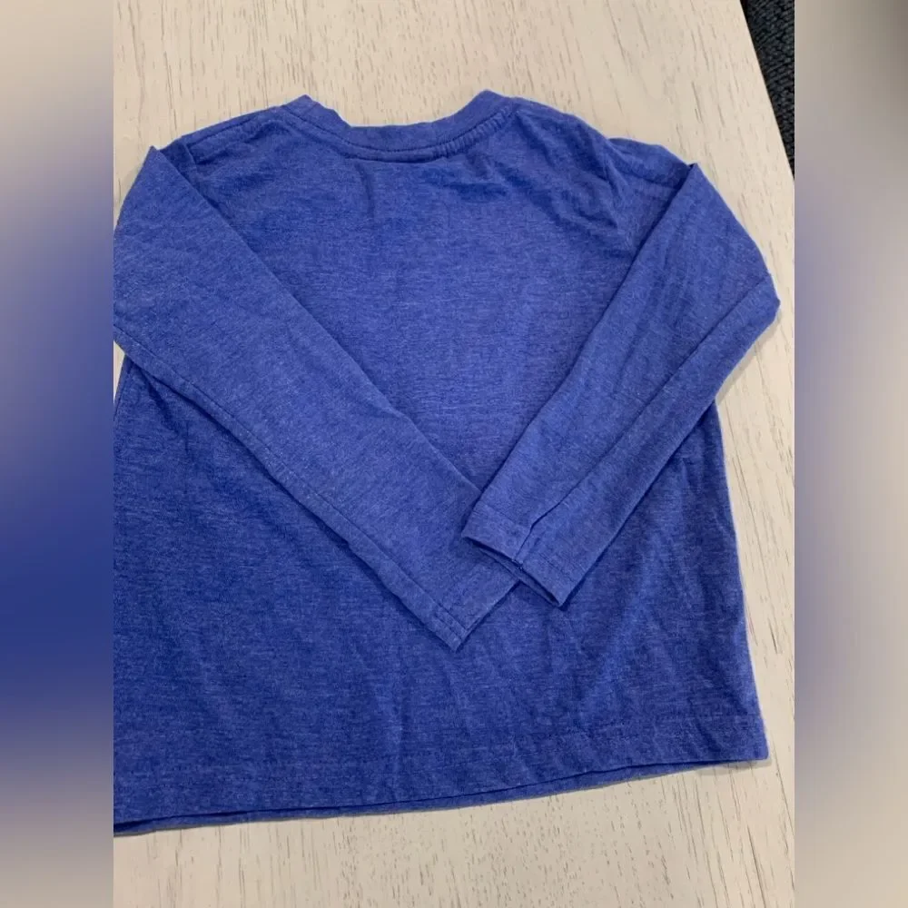The Children's Place Blue and Black Long Sleeve Tees